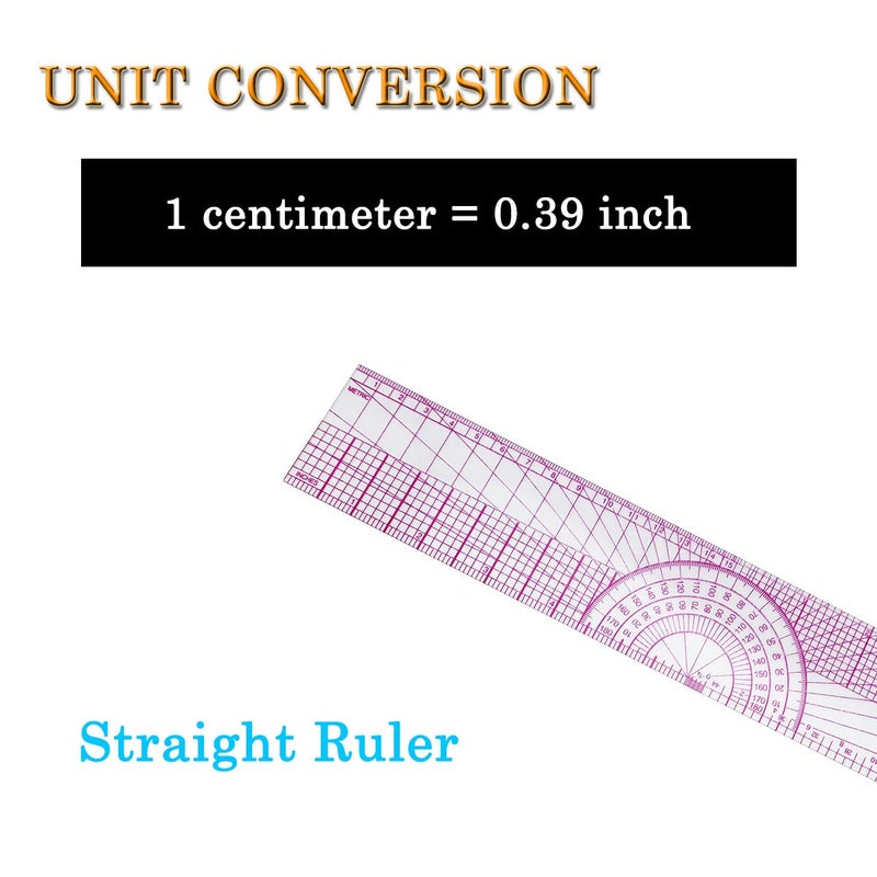 FIEIJ French Metric Ruler, 9 Styles Sew Curve Metric Shaped Ruler Measure Dressmaking Drawing Drafting Measure Template DIY Sewing Ruler Set Perfect for Designers, Pattern Maker and Tailors - Image 5